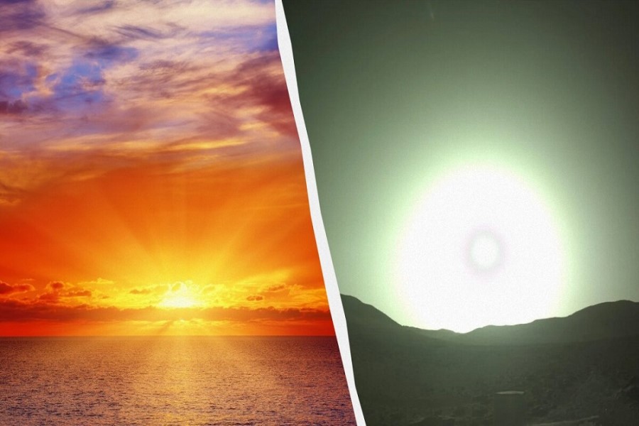 Niyə gün batımı Qırmızı Planetdə mavi, Mavi Planetdə qırmızıdır?