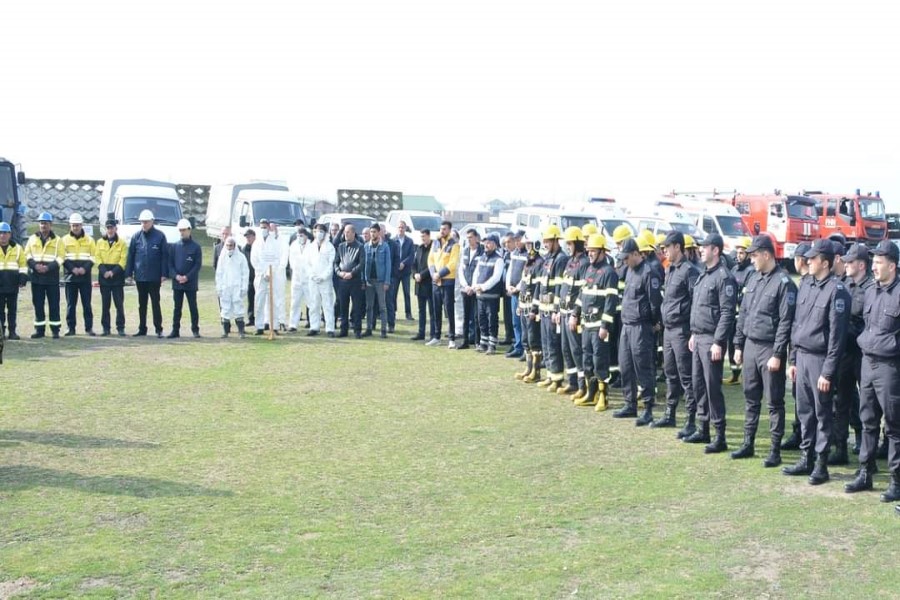 FHN-in Aran Regional Mərkəzi nümunəvi mülki müdafiə məşqi keçirib