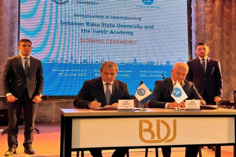 BDU və Beynəlxalq Türk Akademiyası əməkdaşlıq memorandumu imzalayıb - FOTO
