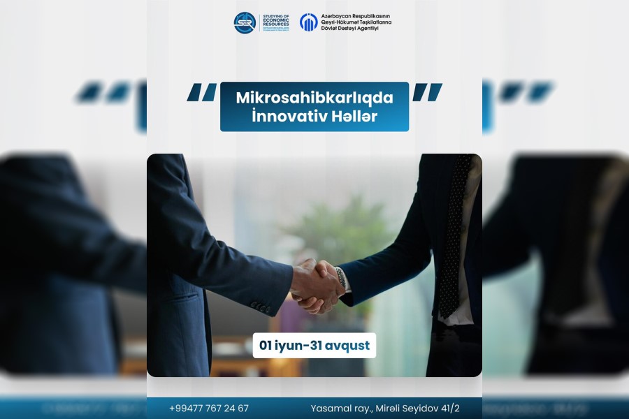 "Mikrosahibkarlıqda innovativ həllər" layihəsi təlimlərə start verir
